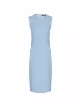 Шерстяное платье миди Dolce&Gabbana, синий