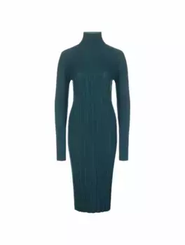Шерстяное платье миди MRZ, зелёный