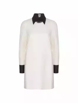 Шерстяное платье мини Dolce&Gabbana, белый