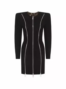 Шерстяное платье на молниях Dolce&Gabbana