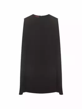 Шерстяное платье-накидка Gucci, черный