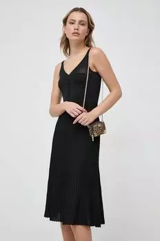 Шерстяное платье Pinko, черный