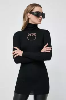 Шерстяное платье Pinko, черный