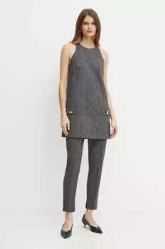 Шерстяное платье Pinko, черный
