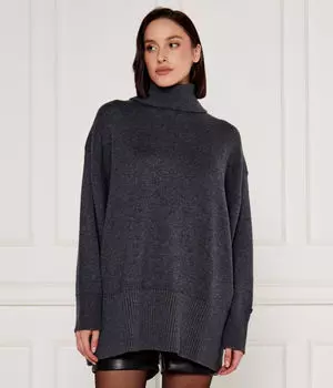 Шерстяное платье Pinko, черный