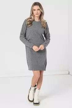Шерстяное платье с заниженными рукавами United Colors Of Benetton, серый