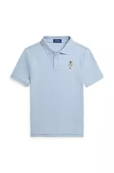 Шерстяное поло для мальчика Polo Ralph Lauren, синий