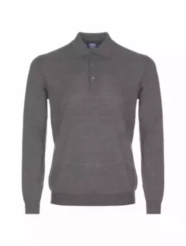 Шерстяное поло Fedeli, серый