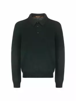 Шерстяное поло Mastallone Loro Piana, зелёный