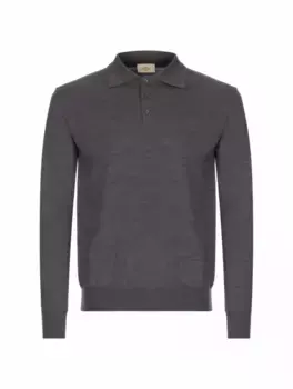 Шерстяное поло с длинными рукавами Altea, серый
