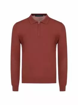 Шерстяное поло с длинными рукавами Kiton