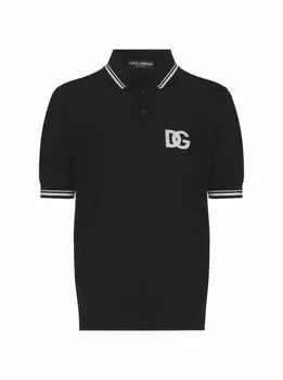 Шерстяное поло с логотипом Dolce&Gabbana