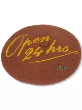 Шерстяной берет Open 24 Hours Vivienne Westwood, коричневый