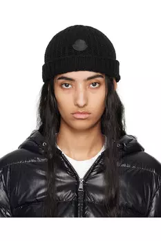 Шерстяной бини Moncler, черный