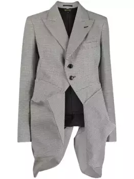 Шерстяной блейзер асимметричного кроя COMME DES GARCONS, черный