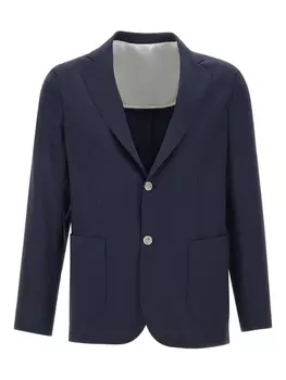 Шерстяной блейзер Barba, синий