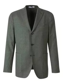 Шерстяной блейзер Boglioli, зеленый