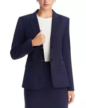 Шерстяной блейзер BOSS Juleah, синий