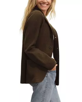 Шерстяной блейзер Buck Mason с валяным эффектом, коричневый