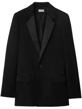 Шерстяной блейзер Burberry, черный