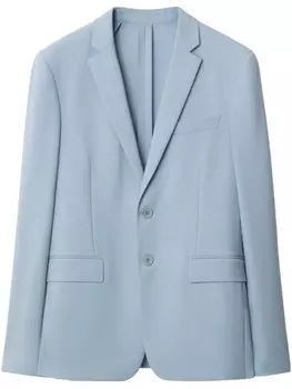 Шерстяной блейзер Burberry, синий