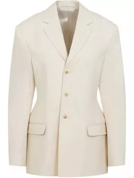 Шерстяной блейзер Carven, нейтральный