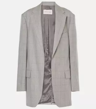 Шерстяной блейзер Dries Van Noten, цвет light grey