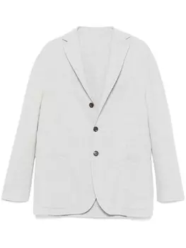 Шерстяной блейзер Eleventy, серый