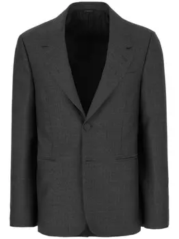 Шерстяной блейзер FENDI, серый