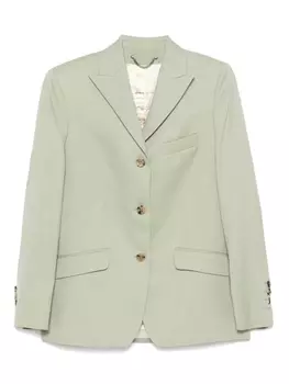 Шерстяной блейзер Golden Goose, зеленый