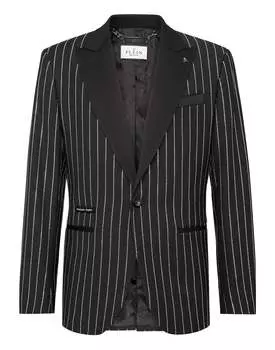 Шерстяной блейзер Lord fit PHILIPP PLEIN, черный