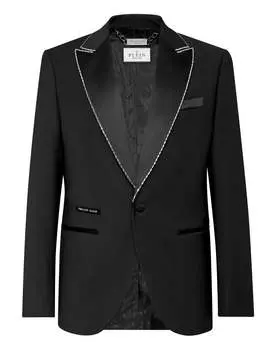 Шерстяной блейзер Lord fit PHILIPP PLEIN, черный