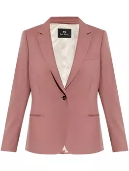 Шерстяной блейзер PS Paul Smith, розовый