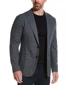 Шерстяной блейзер Reiss Leadenhall, синий