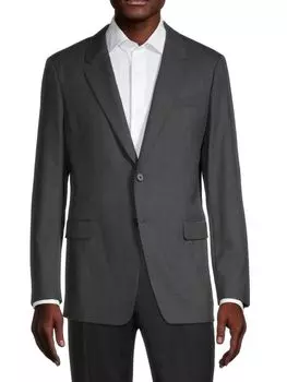 Шерстяной блейзер стандартного кроя Chambers Theory, цвет Dark Charcoal