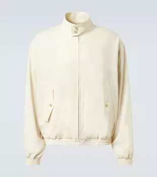 Шерстяной блузон Auralee, слоновая кость