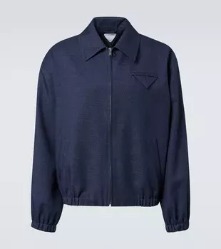 Шерстяной блузон Drill Bottega Veneta, Dark Indigo