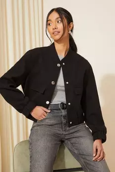 Шерстяной бомбер Friends Like These, черный