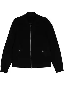 Шерстяной бомбер Low Brand, черный