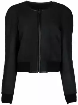 Шерстяной бомбер MARANT TOILE, черный