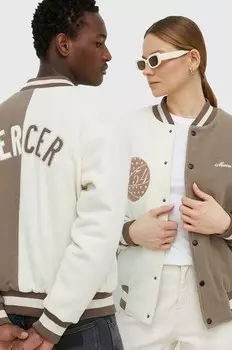 Шерстяной бомбер Mercer Amsterdam, бежевый