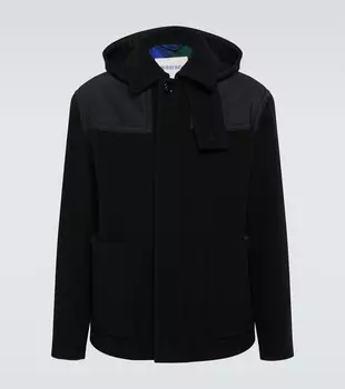 Шерстяной бушлат Burberry, черный