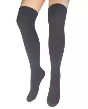 Шерстяной чулок с подвязками Parigina гладкий непрозрачный плотностью 90 ден Hyd, цвет Piedra