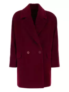 Шерстяной двубортный блейзер Molo MAX MARA, красный