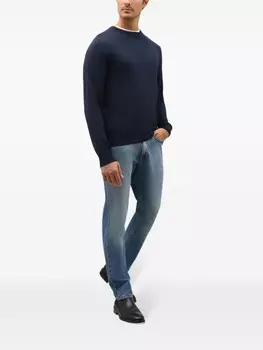 Шерстяной джемпер Boglioli, синий