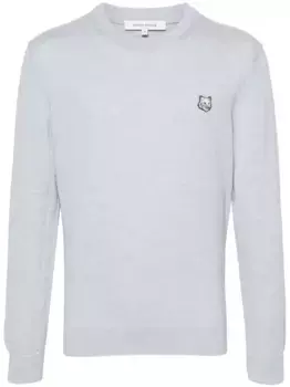 Шерстяной джемпер Bold Fox Head Maison Kitsun, синий