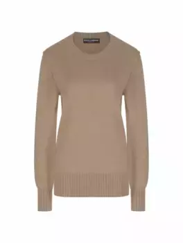 Шерстяной джемпер Dolce&Gabbana, бежевый