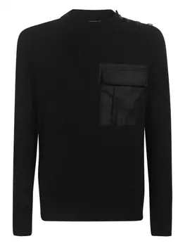 Шерстяной джемпер DONDUP, черный