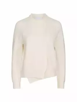 Шерстяной джемпер Erika Cavallini, бежевый