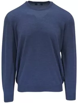 Шерстяной джемпер Fedeli, синий